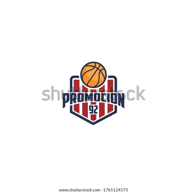 Basketball Academy Logo Design Vector Stock Vector (Royalty Free