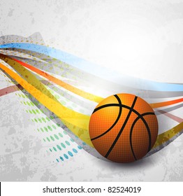 Basketball Advertising poster. Vector illustration