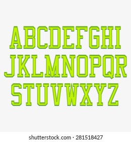 Basketball Alphabet set. Vector illustration
