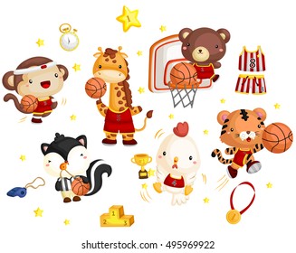 Basketball Animal Team