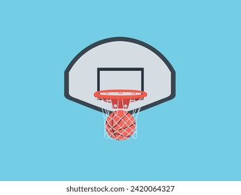 basketball backboard net graphy simple vector