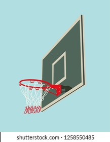 basketball backboard vector illustration