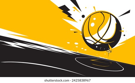 Basketball background design. The sport concept