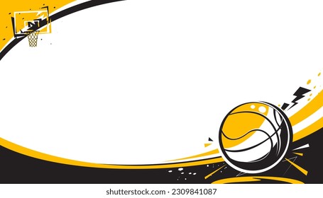 Basketball background design. Vector illustration of sport concept