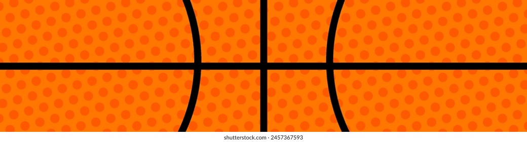 Basketball background. Orange background with black lines like a basket ball. Vector illustration.
