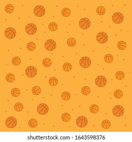 Basketball background with orange color