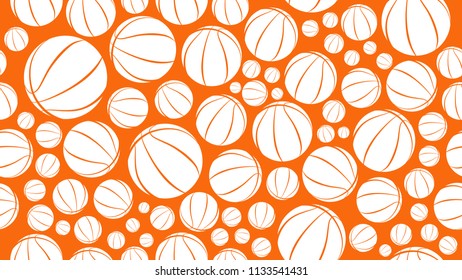basketball background seamless pattern vector illustration eps10