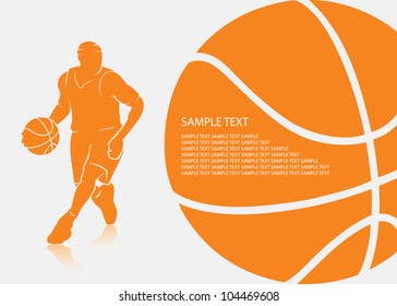 Basketball background - vector illustration