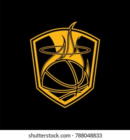 Basketball Badge Design