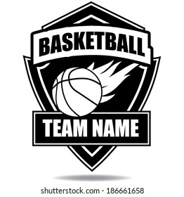 Basketball badge icon symbol  EPS 10 vector, grouped for easy editing. No open shapes or paths.