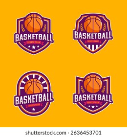 Basketball Badge Logo Template Collection