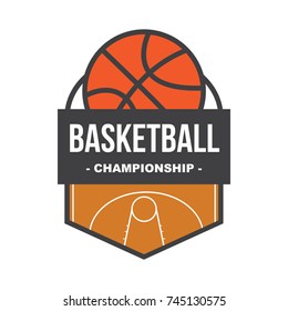 Basketball Badge - Vector Illustration