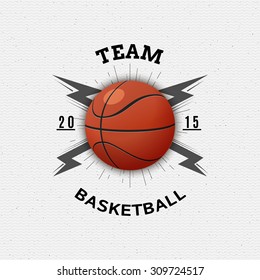 Basketball badges logos and labels can be used for design, presentations, brochures, flyers, sports equipment, corporate identity, sales