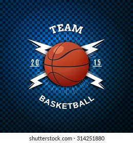 Basketball badges logos and labels can be used for design, presentations, brochures, flyers, sports equipment, corporate identity, sales