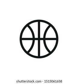 Basketball bail icon. Sport symbol