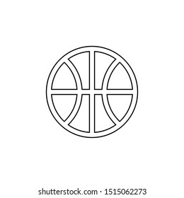 Basketball bail icon. Sport symbol