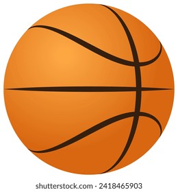 Baloncesto Vector de visión 3d realista