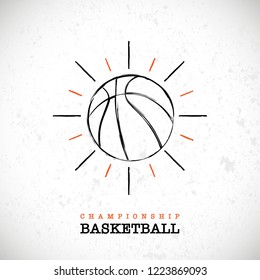 Basketball Ball Background