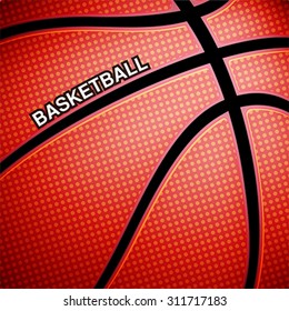 Basketball ball background, vector