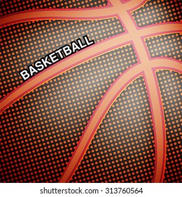 Basketball ball background, vector