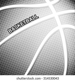 Basketball ball background, vector