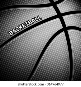 Basketball ball background, vector