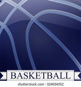 Basketball ball background, vector