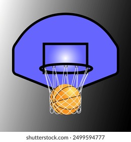 Baloncesto. Pelota. Baloncesto. Pared de baloncesto. Ilustración vectorial EPS10.