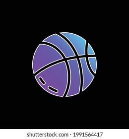 Basketball Ball blue gradient vector icon