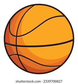 Basketball ball cartoon icon template