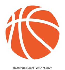 basketball ball - color vector illustration, isolated on white background