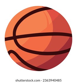 Basketball ball design over white