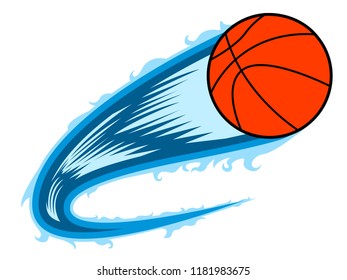 Basketball ball with an effect. Vector illustration design