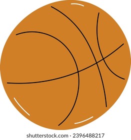 Basketball Ball Equipment Vector Illustration