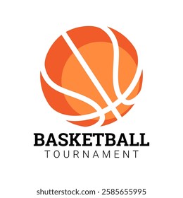 Basketball ball football tournament icons. Symbol or emblem. vector illustration