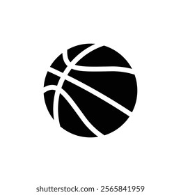 basketball ball fun symbol vector 