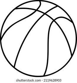 Basketball ball gaming hand drawing