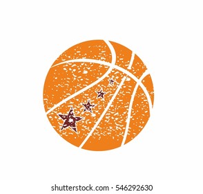 Basketball Ball graphic design vector art