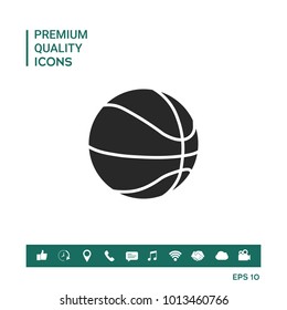 Basketball ball icon