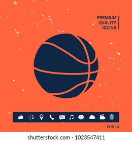 Basketball ball icon