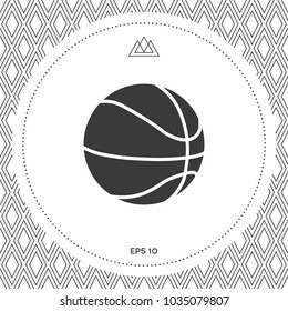 Basketball ball icon