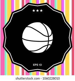 Basketball ball icon