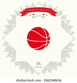 Basketball ball icon