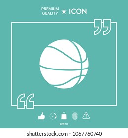 Basketball ball icon