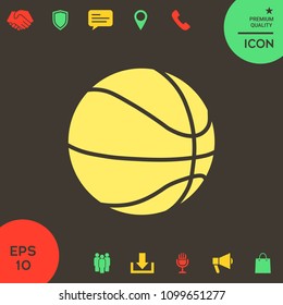 Basketball ball icon