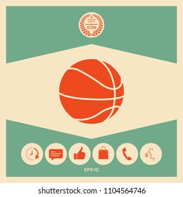 Basketball ball icon