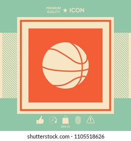 Basketball ball icon