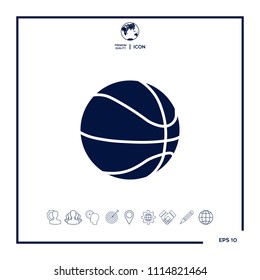 Basketball ball icon