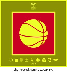 Basketball ball icon