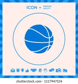 Basketball ball icon